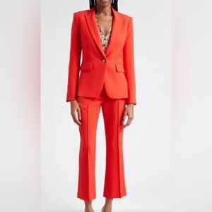 NWT Veronica Beard Tani Pant “Color Flame” - 8 (See Closet for matching blazer).